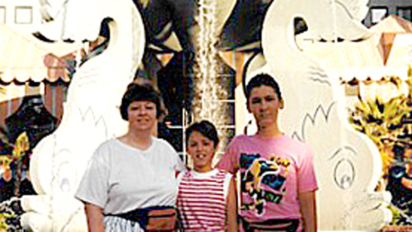 My family and I during our first visit to Florida.